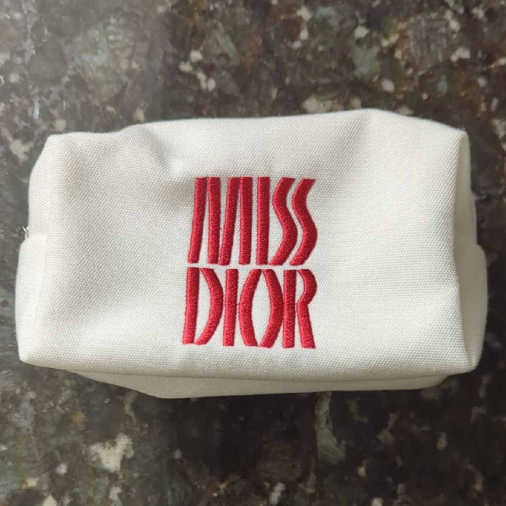 Miss Dior White Cosmetic Bag